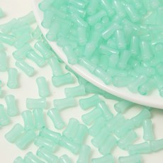 알로데 대나무 튜브 구슬 DIY 비즈 12 x 6 mm 50p, 13 민트그린, 2개