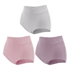 GIAT 吉亞特 石墨烯 + 鋅抑菌加大尺碼內褲3件組 530857, 灰色 + 粉色 + 藕色