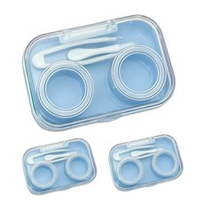 블랙트리 레인보우 렌즈 케이스, 블루, 3개