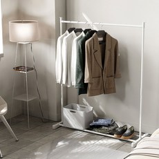 GAGU FEELING 堅固的鐵製 Roy 衣架 1000, 白色