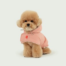 Laughing Charlie 狗狗可愛保暖內刷毛連帽斗篷, 粉色, 1件