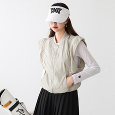 Pippin 女款肩部褶皺拉鍊背心 112292