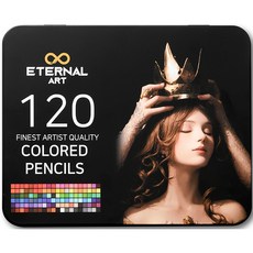 長藝鐵盒專業色鉛筆, 120 種顏色, 1個