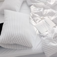 까사베르데 아이리 스트라이프 순면 사계절 베개커버