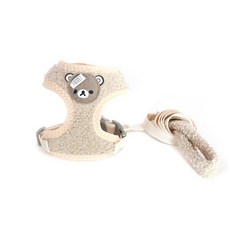 펫트롱 강아지 목줄 곰돌이 복실복실, 브라운, 1개