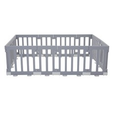 에듀플레이 우디 스퀘어 베이비룸 문 혼합 12p 세트, 그레이, 1개