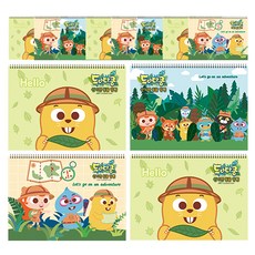 YOUNGART 可愛印花素描本 12入, 8 開, 26張