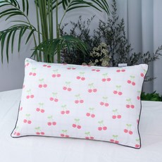 ahtty blanc 兒童枕頭, 1個, 甜櫻桃 白色