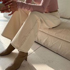 Naning9 女款 Bekelt 刷毛直筒褲