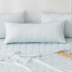g BEDDING Duralon涼感格紋身體枕 含枕芯, 藍色