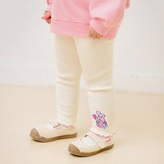 몰리멜리 여아용 큐티래빗 골지 레깅스