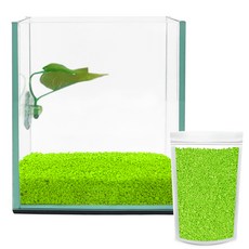 Aquatera Beta玻璃魚缸+Beta床+彩石1kg CH-G150, 黃綠（彩石）