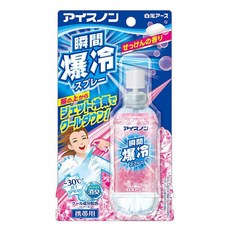Hakugen Earth 白元 ICE NON 衣物涼感香氛噴霧 隨身瓶 香皂香, 1個, 70ml