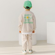vavkids 童款People Smile印花長袖上衣+長褲組