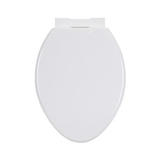 基本款硬式中型馬桶蓋, 白色, 1個