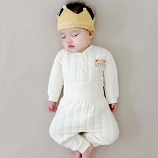 STARDOOR 幼兒可愛貼飾保暖上下裝套組