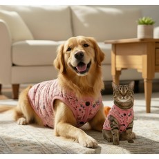 petit dog 寵物奶奶泡菜背心, 粉紅色, 1個