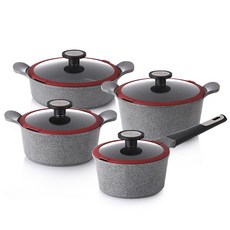네오플램 뽀떼 인덕션 4종 냄비세트, 18편수 + 20양수 + 24양수 + 24전골