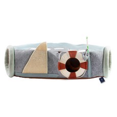 DING DONG PET 寵物貓用遊戲隧道, 船隻款, 1入