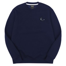 Okstar 快樂貓刺繡拉絨寬鬆衛衣 3SSBL032