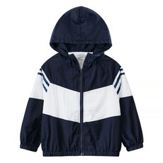 Starbean 兒童拼色日常連帽防風外套