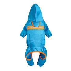 Medichit 寵物反光連帽雨衣, 藍色, 1個