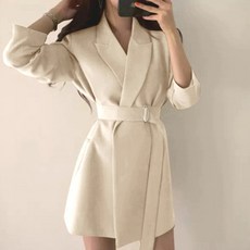 구디프 여성용 클래식 롱 스트랩 자켓 원피스 빅사이즈 포함