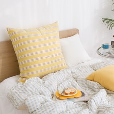 포홈 뉴욕맨션 린넨 대형 등쿠션 커버