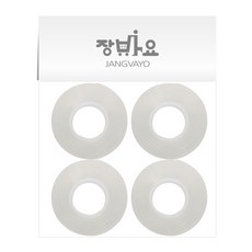 JANGVAYO 雙面矽膠凝膠膠帶 1mm x 3cm x 5m 4入, 1個