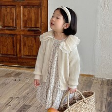 BabyMax 女童款 Lua 雪紡領針織開襟衫 R9641