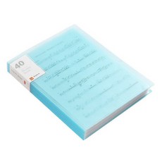 SY A4透明文件夾 藍色 40頁, 1個