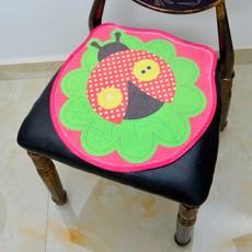 角色印花透氣坐墊 4入, 瓢蟲