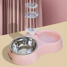 daysoy 寵物防滑餐具組 L, 03 粉紅色, 1套