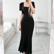 글램디브 로미린 머메이드 원피스 가디건 세트 AH1034