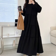 BONBONSTORY 素色刷毛蛋糕孕婦裝