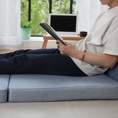 Dranche 記憶海綿坐墊, 棉海藍