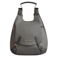 ADDEDIT 女款素色雙肩後背包, 灰色的