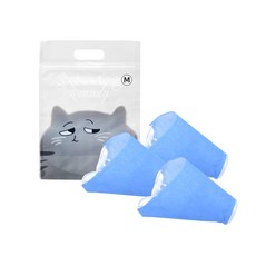 狗狗用濾網口罩 中型犬用 藍色 M 3入, 1個