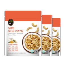 All BIO 竹鹽椰子脆片, 40克, 3個