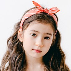 chenny bongbong 春日條紋手帕髮帶