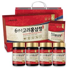 KOREA PREMIUM REDJINSENG 6年根紅參錠+購物袋, 240g, 4個