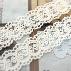 快樂熊 花紋歐根紗蕾絲 360公分, 1件, 蕾絲