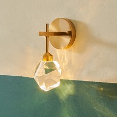 vittz LED Lovia 單燈室內設計壁燈, 金色(壁燈), 3000K 燈泡色黃光(照明)