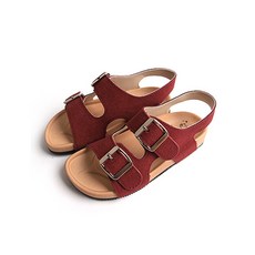 BEBEMARU 女童雙帶時尚勃肯涼鞋 0498