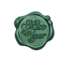 Mihwabujang 成品封蠟 火漆蠟 封口蠟 喜帖, 10個, 16 miss you 綠色