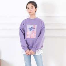 Jenny Kids 女童青少年服飾 寬鬆版型 Don't Care 大學T