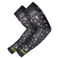 RAVER 圖案 夏季 涼感 袖套 2入, 04 黑色骷髏