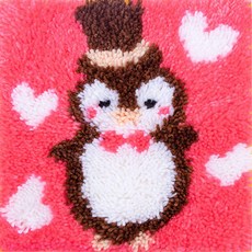 刺繡DIY包 30*30cm, A7企鵝款, 1組