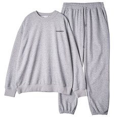 몬티몬 남성용 TOMORROW 프린팅 오버핏 맨투맨 조거 세트