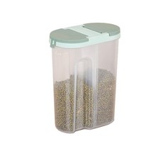 탈부착 칸막이 잡곡통 RD_906, 그린, 1개